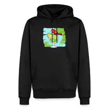 Margarita Drinker Papageienliebhaber Alkoholischer Cocktail - Männer Premium Bio Hoodie - Schwarz - Vorne - Nico (187cm)