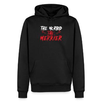 The Morbid The Merrier Nu Goth Okkulte Hexerei - Männer Premium Bio Hoodie - Schwarz - Vorne - Nico (187cm)