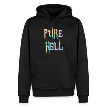 Reine Hölle Nu Goth Okkulte Hexerei Hexe Satanismus - Männer Premium Bio Hoodie - Schwarz - Vorne - Nico (187cm)