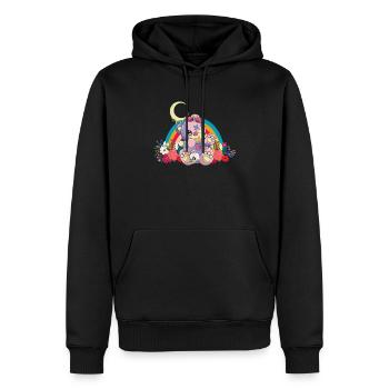 Nu Goth Japanische ästhetische okkulte Hexerei Hexe - Männer Premium Bio Hoodie - Schwarz - Vorne - Nico (187cm)