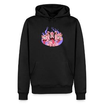 Nu Goth Japanische ästhetische okkulte Hexerei Hexe - Männer Premium Bio Hoodie - Schwarz - Vorne - Nico (187cm)