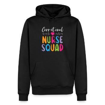 Correctional Nurse Medical Worker Gefängniskrankenschwester - Männer Premium Bio Hoodie - Schwarz - Vorne - Nico (187cm)