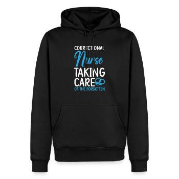 Justizvollzugskrankenschwester, die sich um die Vergessenen kümmert - Männer Premium Bio Hoodie - Schwarz - Vorne - Nico (187cm)