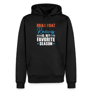 Drag Boat Racing ist mein Lieblingssaison-Bootsrennen - Männer Premium Bio Hoodie - Schwarz - Vorne - Nico (187cm)
