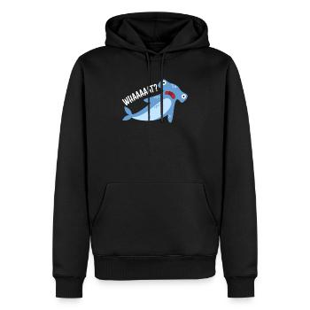 Requin-marteau Biologie marine Animal sous-marin - Sweat à capuche Premium bio Homme - noir - Devant - Nico (187cm)