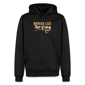 Normalisieren Sie sparsame Sparsamkeit Liebhaber Schnäppchenjagd - Männer Premium Bio Hoodie - Schwarz - Vorne - Nico (187cm)