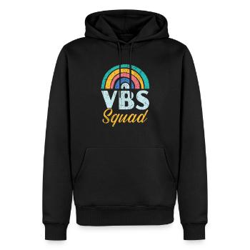 VBS Squad Ferienbibelschule Christlicher Lehrer - Männer Premium Bio Hoodie - Schwarz - Vorne - Nico (187cm)