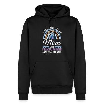 Mutter und Finanzmanager Finanzmanagement - Männer Premium Bio Hoodie - Schwarz - Vorne - Nico (187cm)