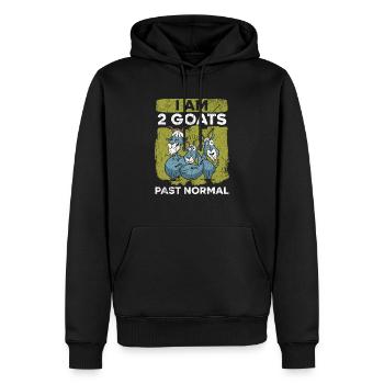 Ich bin 2 Ziegen vorbei Normal Ranch Farm Tier - Männer Premium Bio Hoodie - Schwarz - Vorne - Nico (187cm)