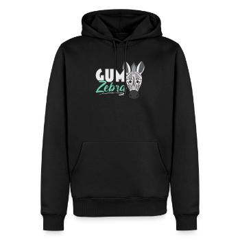 Zebra Kaugummi Liebhaber Kaugummi Kaugummi Essen - Männer Premium Bio Hoodie - Schwarz - Vorne - Nico (187cm)