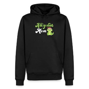 Alligator Maman Alligator Fille Zookeeper Crocodile - Sweat à capuche Premium bio Homme - noir - Devant - Nico (187cm)
