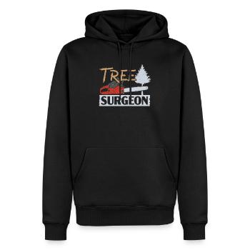 Baumpfleger Baumchirurg Holzflüsterer Holzbearbeitung - Männer Premium Bio Hoodie - Schwarz - Vorne - Nico (187cm)