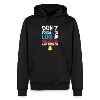 Content Creator Social Media Influencer Vlogger - Men’s Premium Organic Hoodie - black - Front - Nico (187cm)