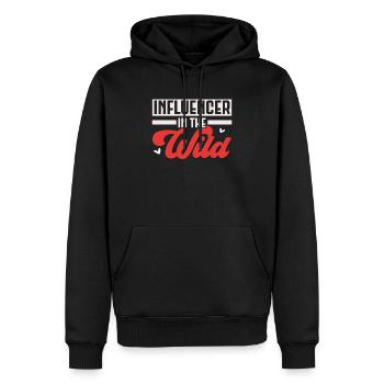 Influencer In The Wild Content Creator Vlogger - Men’s Premium Organic Hoodie - black - Front - Nico (187cm)