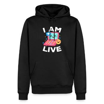 Content Creator Social Media Influencer Vlogger - Männer Premium Bio Hoodie - Schwarz - Vorne - Nico (187cm)