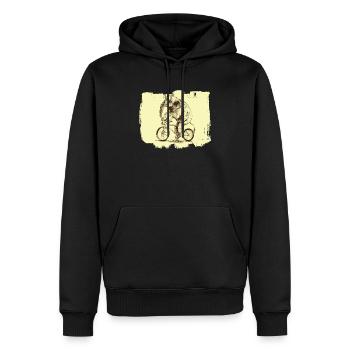 Fahrrad Elefant Flüsterer Tier Zookeeper Fahrrad - Männer Premium Bio Hoodie - Schwarz - Vorne - Nico (187cm)