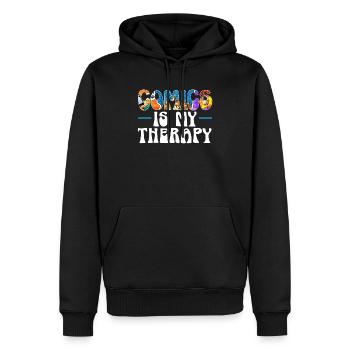 Comics Collector Comic Reader Fictional Characters - Men’s Premium Organic Hoodie - black - Front - Nico (187cm)