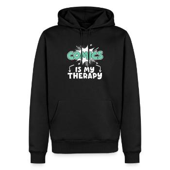 Comics Collector Comic Reader Fictional Characters - Men’s Premium Organic Hoodie - black - Front - Nico (187cm)