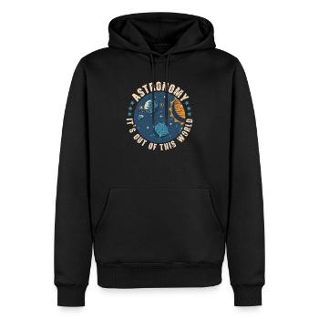 Astronomie Es ist nicht von dieser Welt Astronom - Männer Premium Bio Hoodie - Schwarz - Vorne - Nico (187cm)