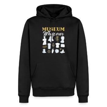 Museum Whisperer Museum Lover Museum Kurator - Männer Premium Bio Hoodie - Schwarz - Vorne - Nico (187cm)