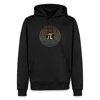 Professeur de mathématiques Math Professeur de Mathématicien Pi Day - Sweat à capuche Premium bio Homme - noir - Devant - Nico (187cm)