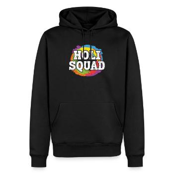 Holi Squad Hindouisme Bouddhiste hindou Holi Festival - Sweat à capuche Premium bio Homme - noir - Devant - Nico (187cm)