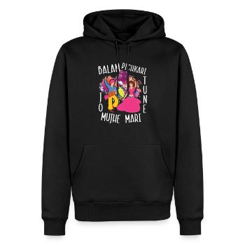 Radha Krishna Hindouisme Hindu Holi Festival - Sweat à capuche Premium bio Homme - noir - Devant - Nico (187cm)