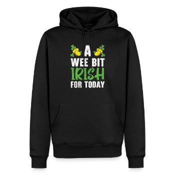 Ein kleines, aber irisches für heute St. Patricks Day - Männer Premium Bio Hoodie - Schwarz - Vorne - Nico (187cm)