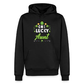 Eine glückliche Tante Irish Shenanigan St. Patricks Day - Männer Premium Bio Hoodie - Schwarz - Vorne - Nico (187cm)