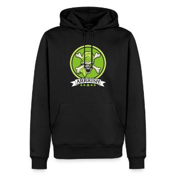 Shenanigan St. Patricks Day Irish Pirate Shamrock - Sweat à capuche Premium bio Homme - noir - Devant - Nico (187cm)