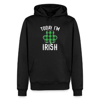 Heute bin ich Irish Pride St. Patricks Day Shenanigan - Männer Premium Bio Hoodie - Schwarz - Vorne - Nico (187cm)
