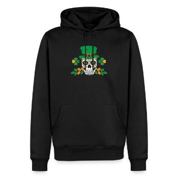 Shenanigan Shamrock Saint-Patrick Fierté irlandaise - Sweat à capuche Premium bio Homme - noir - Devant - Nico (187cm)