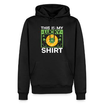 Shenanigan Shamrock Saint-Patrick Fierté irlandaise - Sweat à capuche Premium bio Homme - noir - Devant - Nico (187cm)