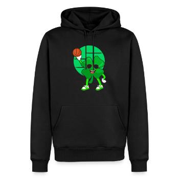 Basketteur Saint-Patrick Fierté irlandaise - Sweat à capuche Premium bio Homme - noir - Devant - Nico (187cm)