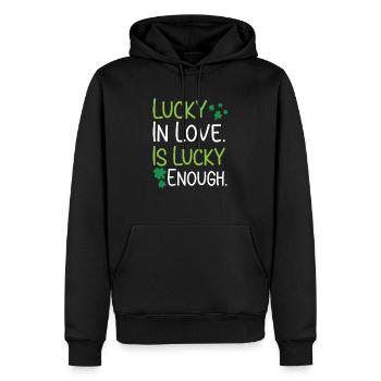 Shenanigan Shamrock St. Patricks Day Irish Pride - Männer Premium Bio Hoodie - Schwarz - Vorne - Nico (187cm)