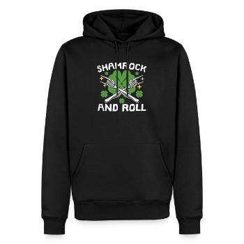 Shamrock And Roll St. Patricks Day Irish Pride - Sweat à capuche Premium bio Homme - noir - Devant - Nico (187cm)