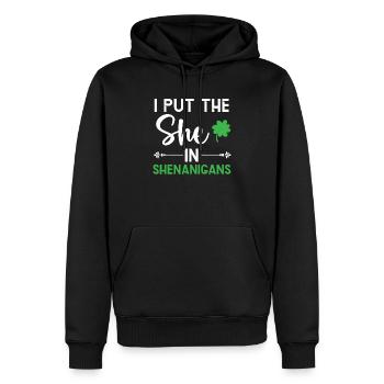 Ich habe die sie in Shenanigans St. Patricks Day gesetzt - Männer Premium Bio Hoodie - Schwarz - Vorne - Nico (187cm)