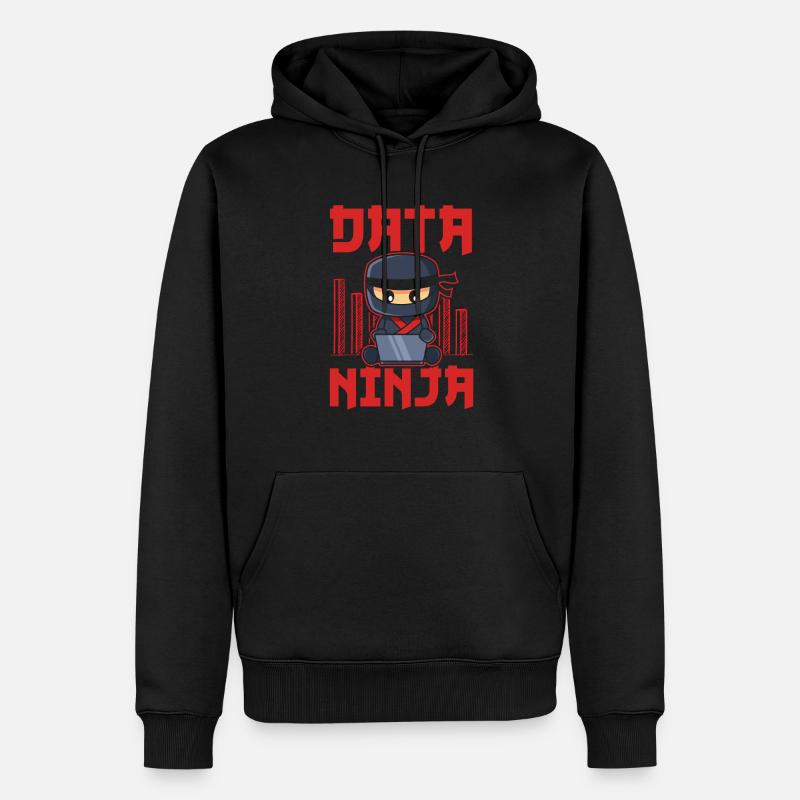 Data Ninja Data Whisperer Data Scientist - Men’s Premium Organic Hoodie - black