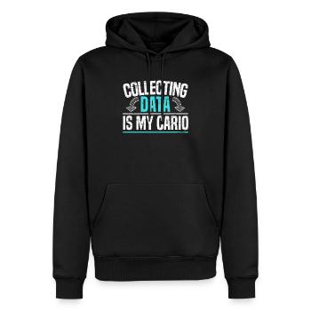 Das Sammeln von Daten ist mein Cardio-Datenwissenschaftler - Männer Premium Bio Hoodie - Schwarz - Vorne - Nico (187cm)