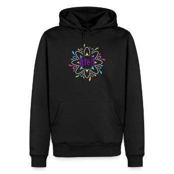 Radha Krishna Hinduismus Hindu Holi Festival - Männer Premium Bio Hoodie - Schwarz - Vorne - Nico (187cm)