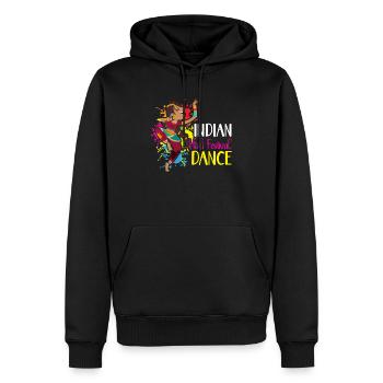 Festival indien Holi Festival Danse bouddhiste hindou - Sweat à capuche Premium bio Homme - noir - Devant - Nico (187cm)