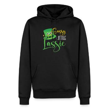 Sassy Little Lassie St. Patricks Day Irish Pride - Sweat à capuche Premium bio Homme - noir - Devant - Nico (187cm)