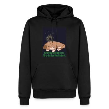 Schlafshirt Nachthemd Schlafen Langschläfer - Männer Premium Bio Hoodie - Schwarz - Vorne - Nico (187cm)