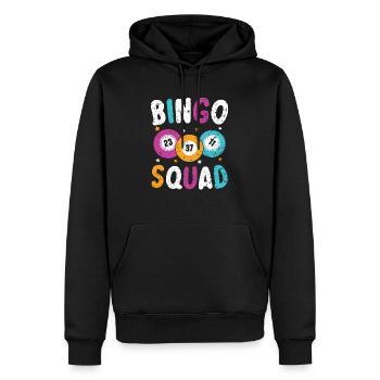 Bingo Squad Bingo Player Casino Gambling Lottery - Sweat à capuche Premium bio Homme - noir - Devant - Nico (187cm)