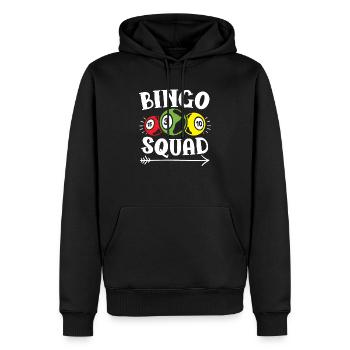 Bingo Squad Bingo Player Casino Gambling Lottery - Sweat à capuche Premium bio Homme - noir - Devant - Nico (187cm)