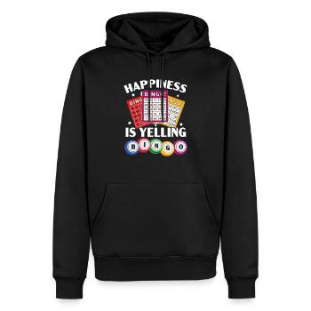 Jeu de bingo Joueur de bingo Casino Gambling Lottery - Sweat à capuche Premium bio Homme - noir - Devant - Nico (187cm)