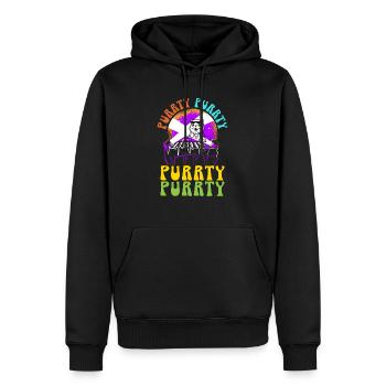 Purrty Piano Cat Musiker Musical Pianist Musik - Männer Premium Bio Hoodie - Schwarz - Vorne - Nico (187cm)