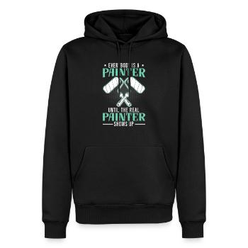 Maler Job Handwerker Hausmalerei - Männer Premium Bio Hoodie - Schwarz - Vorne - Nico (187cm)