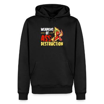 Red Hot Chili Flavor Mexican Spice Spicy Food - Men’s Premium Organic Hoodie - black - Front - Nico (187cm)