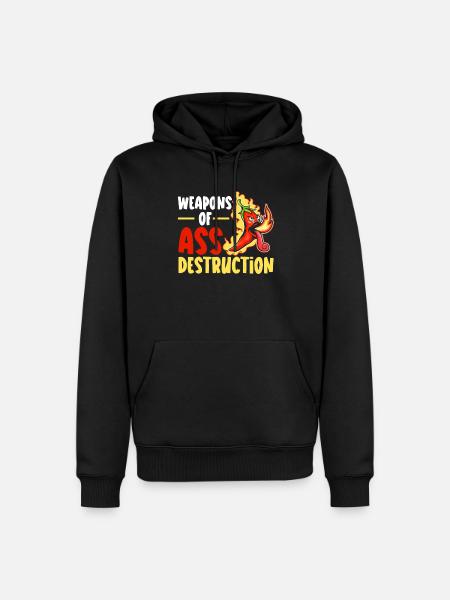 Red Hot Chili Flavor Mexican Spice Spicy Food - Sweat à capuche Premium bio Homme - noir